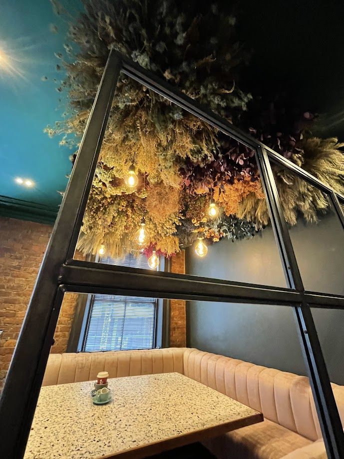 Dark Metal & Glass Divider