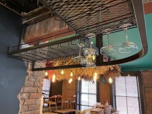 Mild Steel Hanging Glass Rack